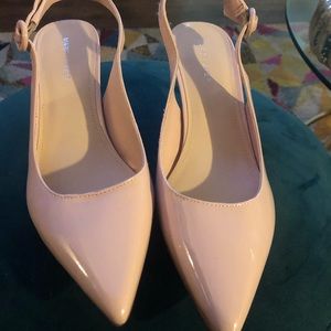 Marc Fisher Pink Sling Back Kitten Heel